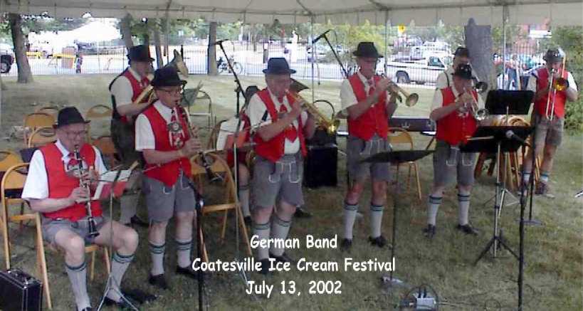 German Band at the Coatesville July 13, 2002 Ice Cream Festival